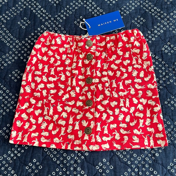 Maison Me Other - Maison Me Red Bunny Skirt Size 5